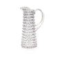 A TABLE Carafe Haute en cristal de Bohême transparent pointe diamant