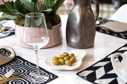 A TABLE Carafe en céramique PLATINIUM MAT