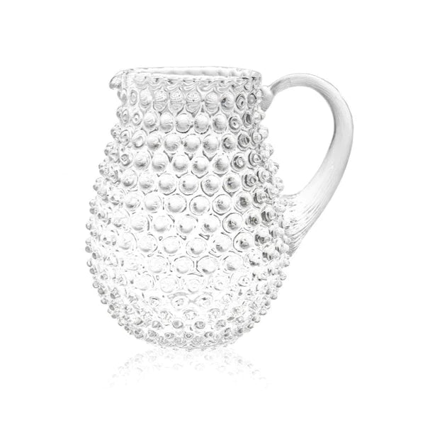 A TABLE Carafe transparent cristal de Bohême à gouttes 1.750L