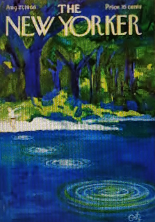 DECORATION Murale illustration THE NEWYORKER 208 AUGUST 27 GETZ  30X40