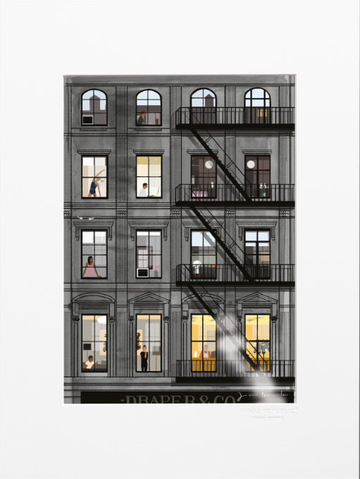 Illustration MANHATTAN JASON BROOKS 30X40