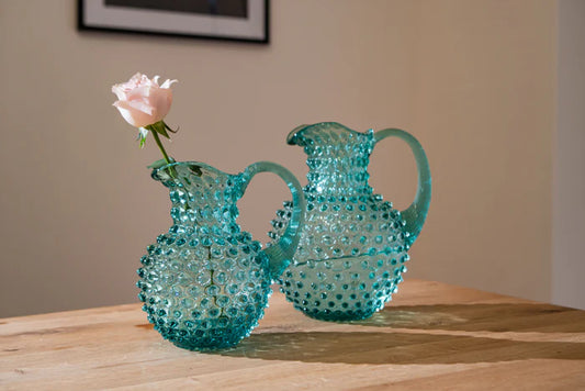 A TABLE Carafe cristal de Bohême Beryl anse transparente pointe diamant