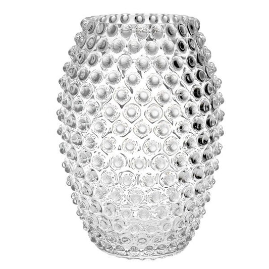 DECORATION Vase à clou transparent en cristal de Bohême