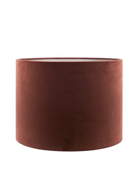 LUMINAIRE Abat-jour BRIGHTON velours Marron foncé 40x32