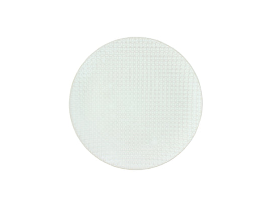 A TABLE Assiette de présentation Ivy Etoile Ivoire en grès