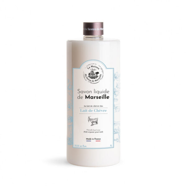 Savon liquide de Marseille 1L Lait de Chèvre BIO