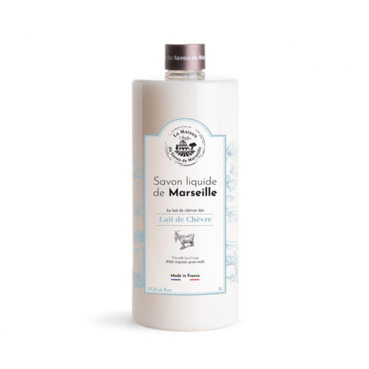 Savon liquide de Marseille 1L Lait de Chèvre BIO