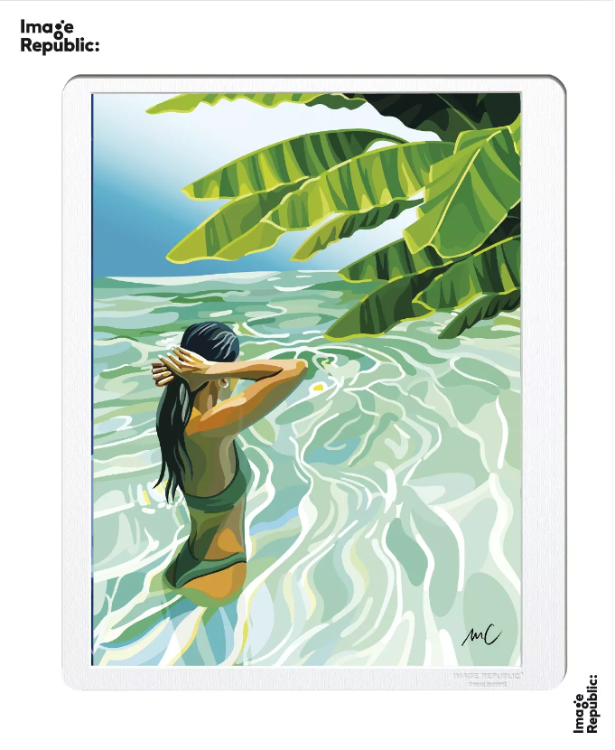 Illustration CARIBBEAN WATER MATHILDE CRETIER 30X40