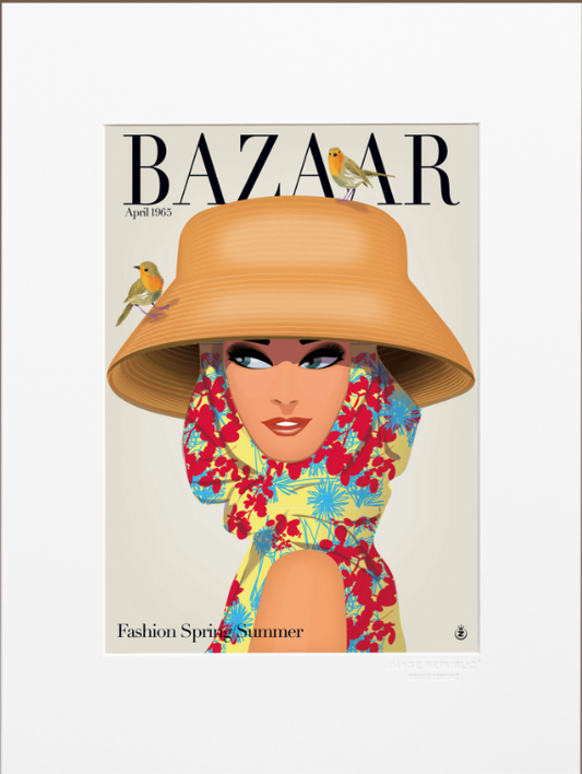 DECORATION Murale illustration BAZAAR MONSIEUR ZI  30X40