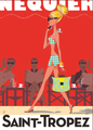 Illustration SAINT TROPEZ MONSIEUR Z  40X50