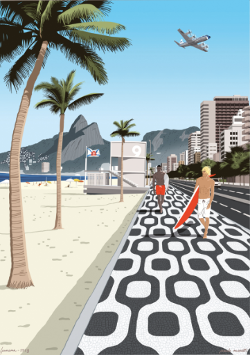 Illustration IPANEMA PAULO MARIOTTI  40X50