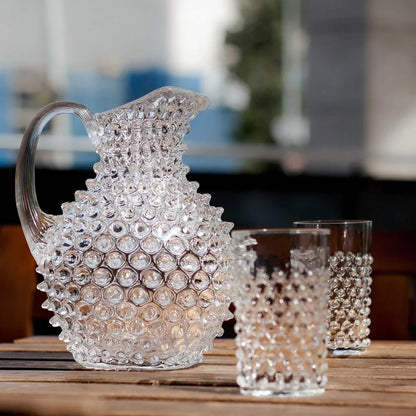 A TABLE Carafe cristal de Bohême clair 2L pointe de diamant