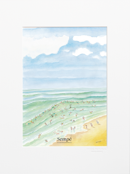 Illustration BAIGNADE SEMPE  40X50