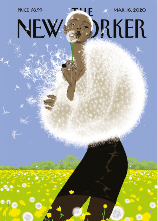 DECORATION Murale illustration THE NEWYORKER 213 MARCH 16 2020 TOMER  40X50