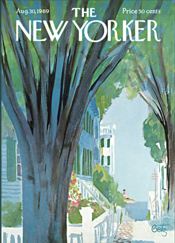 DECORATION Murale illustration THE NEWYORKER GETZ 123 SUMMER TIME 40X50