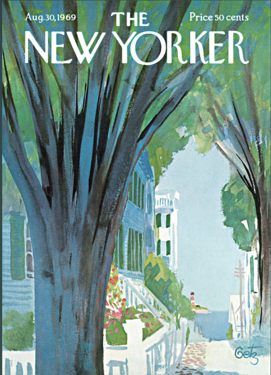 DECORATION Murale illustration THE NEWYORKER GETZ 123 SUMMER TIME 40X50