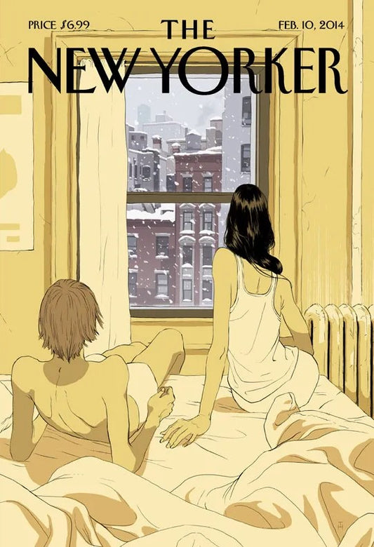DECORATION Murale illustration THE NEWYORKER 163 HANUKA PERFECT STORM  40X50