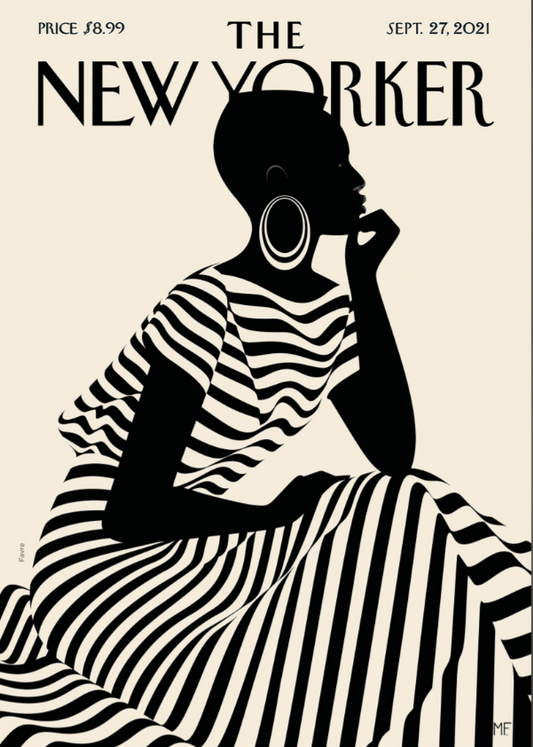 DECORATION Murale illustration FAVRE 223 COMPOSED THE NEWYORKER 40X50