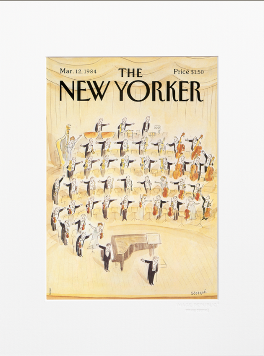 DECORATION Murale illustration ORCHESTRE SEMPE 30X40
