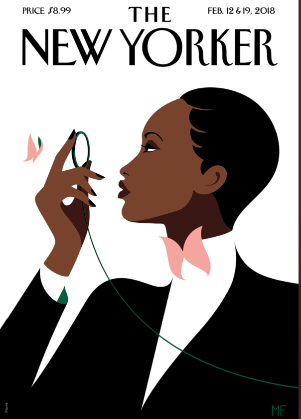Illustration THE NEWYORKER BUTTERFLY EFFECT FAVRE  30X40