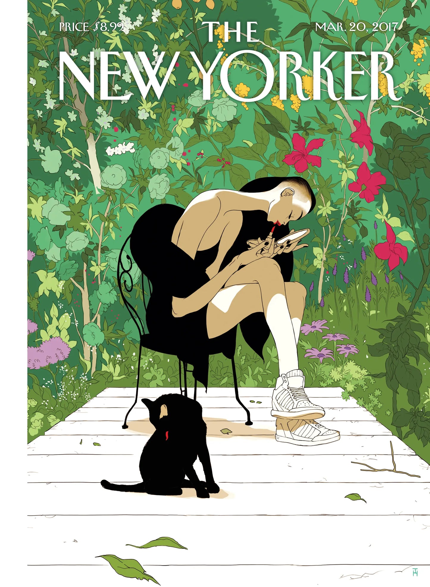 Illustration THE NEWYORKER 198 SPRING AWAKENING HANUKA  40X50