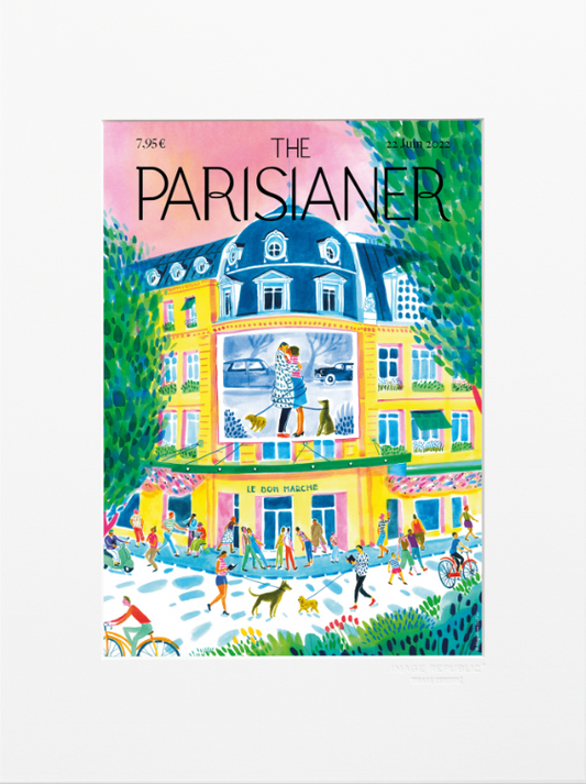 Illustration PARIS BUREN PALAIS ROYAL THE PARISIANER 30X40