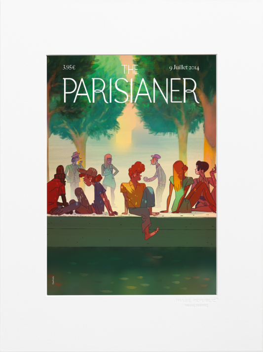 Illustration GAZHOLE THE PARISIANER 30X40