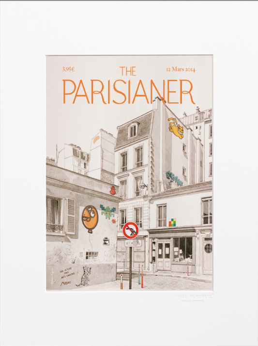 DECORATION Murale illustration MIGNON 12 THE PARISIANER  40X50