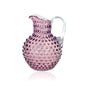 A TABLE Carafe cristal de Bohême Violet anse transparente pointe de diamant