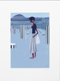 Illustration PARIS BUREN PALAIS ROYAL WLPP 30X40