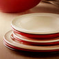 A TABLE Assiette plate Rouge Grand cru en céramique