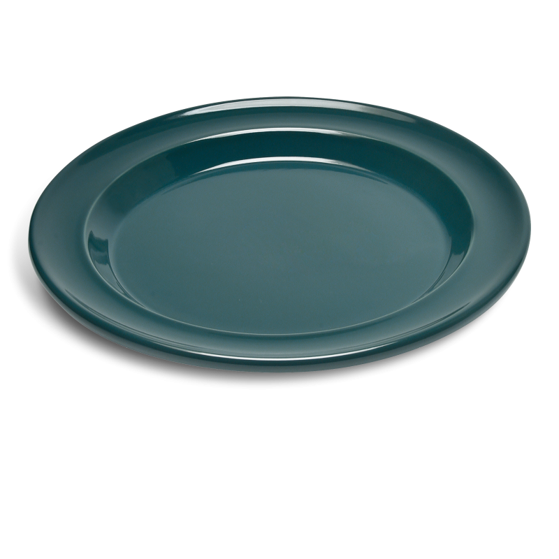 A TABLE Assiette Plate Bleu Feu Doux en céramique