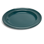 A TABLE Assiette Plate Bleu Feu Doux en céramique