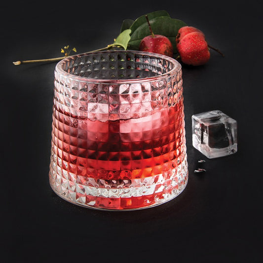A TABLE Verre Set de 4 gobelets transparents à Whisky BLOSSOM