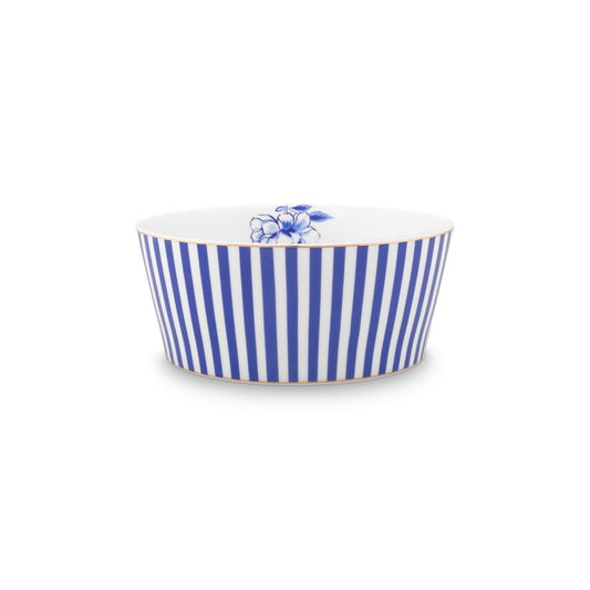 A TABLE Bol Royal rayures 15cm en porcelaine Bleu