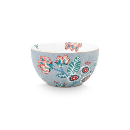 A TABLE Bol Flower Festival Bleu 12cm en porcelaine