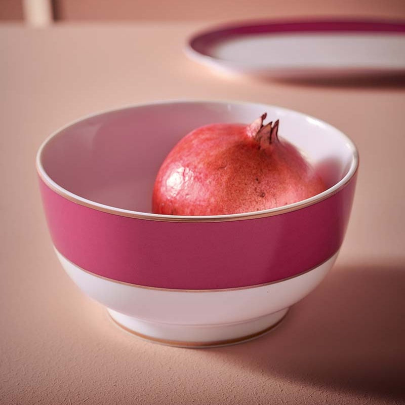 A TABLE Bol Pip Chique Or-Rose en porcelaine 15cm