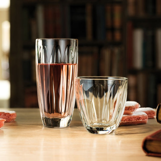 A TABLE Verre set de 6 verres long drink transparents BOUDOIR