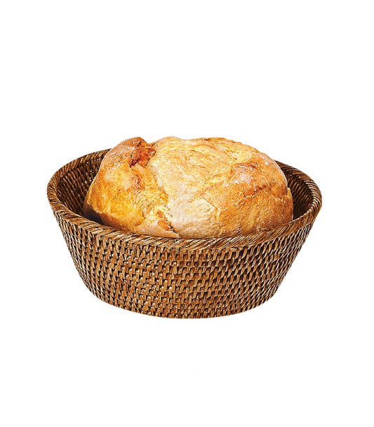 A TABLE Panière Boule Miel en rotin