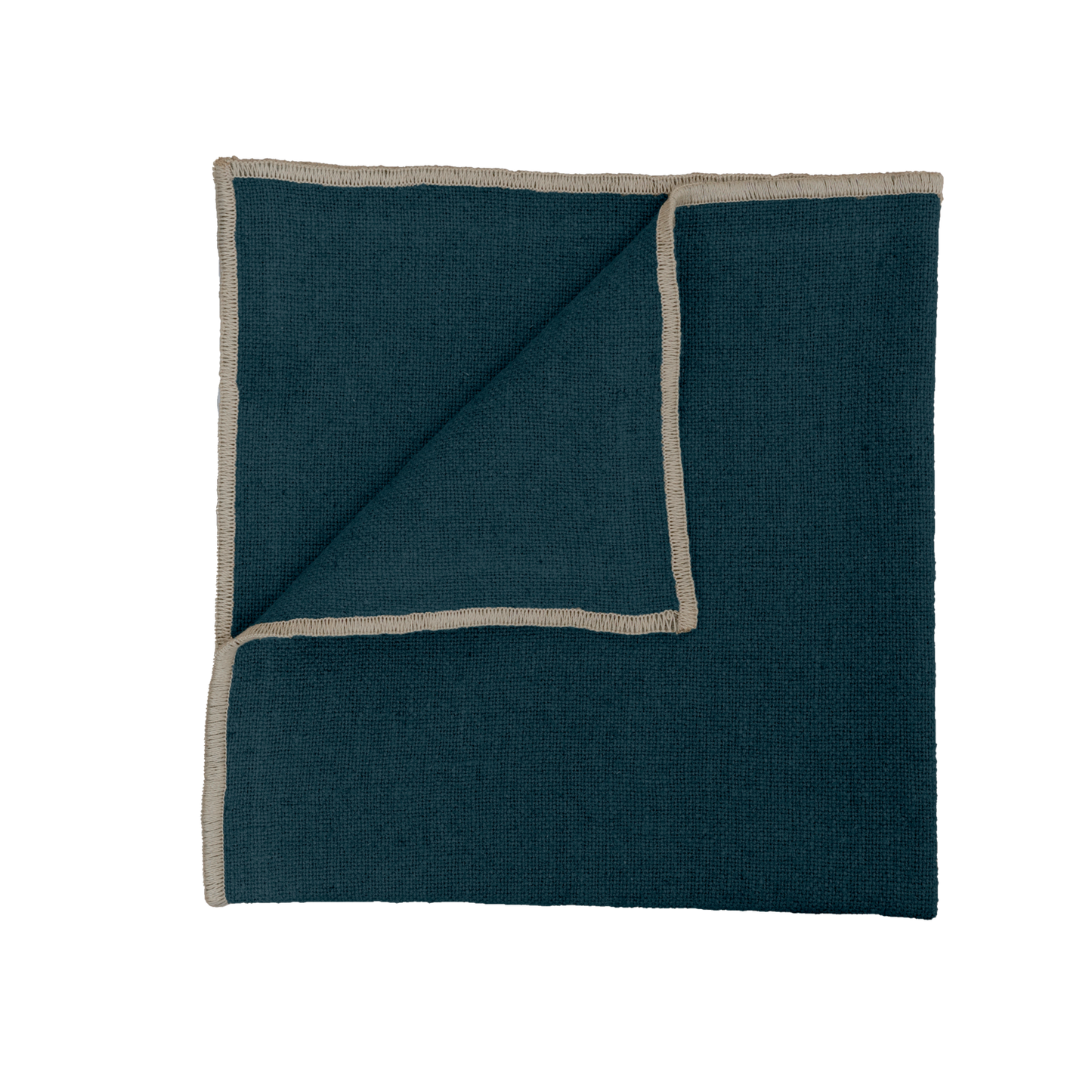 Serviette de table lin-coton 40x40 Bleu de prusse