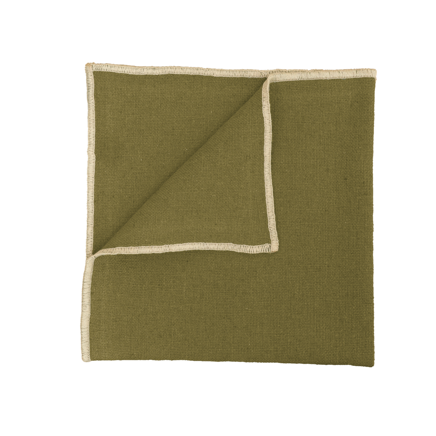 Serviette de table lin-coton 40x40 Olive