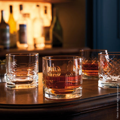 A TABLE Verre Set de 4 verres à Whisky transparents DANDY