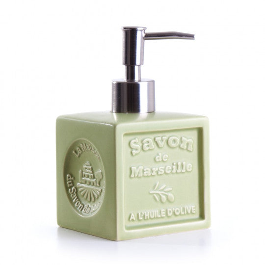 SALLE DE BAIN Distributeur Savon Cube Marseille Olive