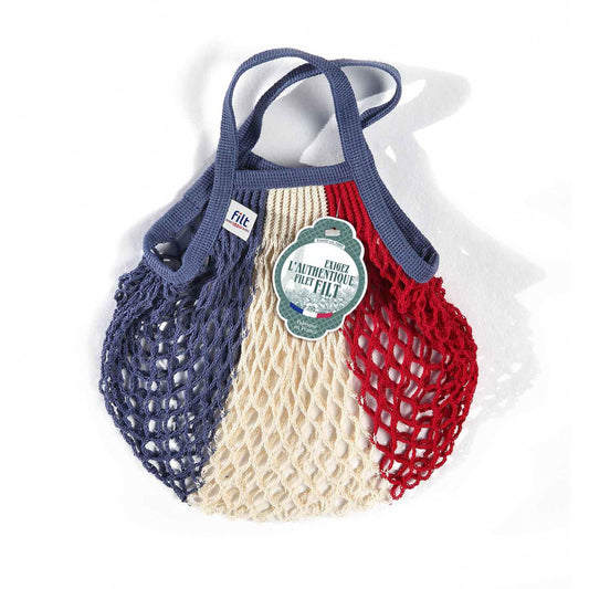 Filet lavable Bleu Blanc Rouge  poignées bleu S