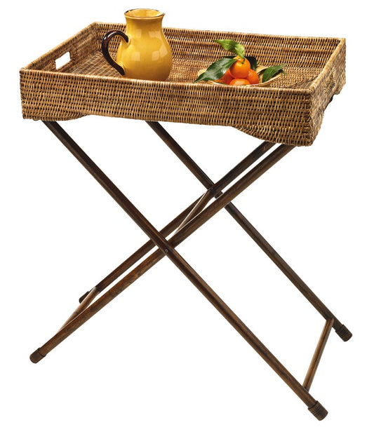 ACCESSOIRE Tray Levant miel en rotin