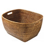 DECORATION Corbeille avec anses Miel rotin