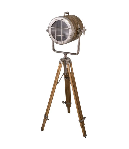 LUMINAIRE A Poser Lampe tripode Manguier Aluminium