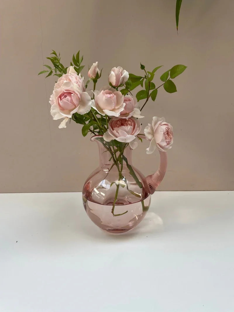 A TABLE Grande carafe Rosaline cristal de Bohême