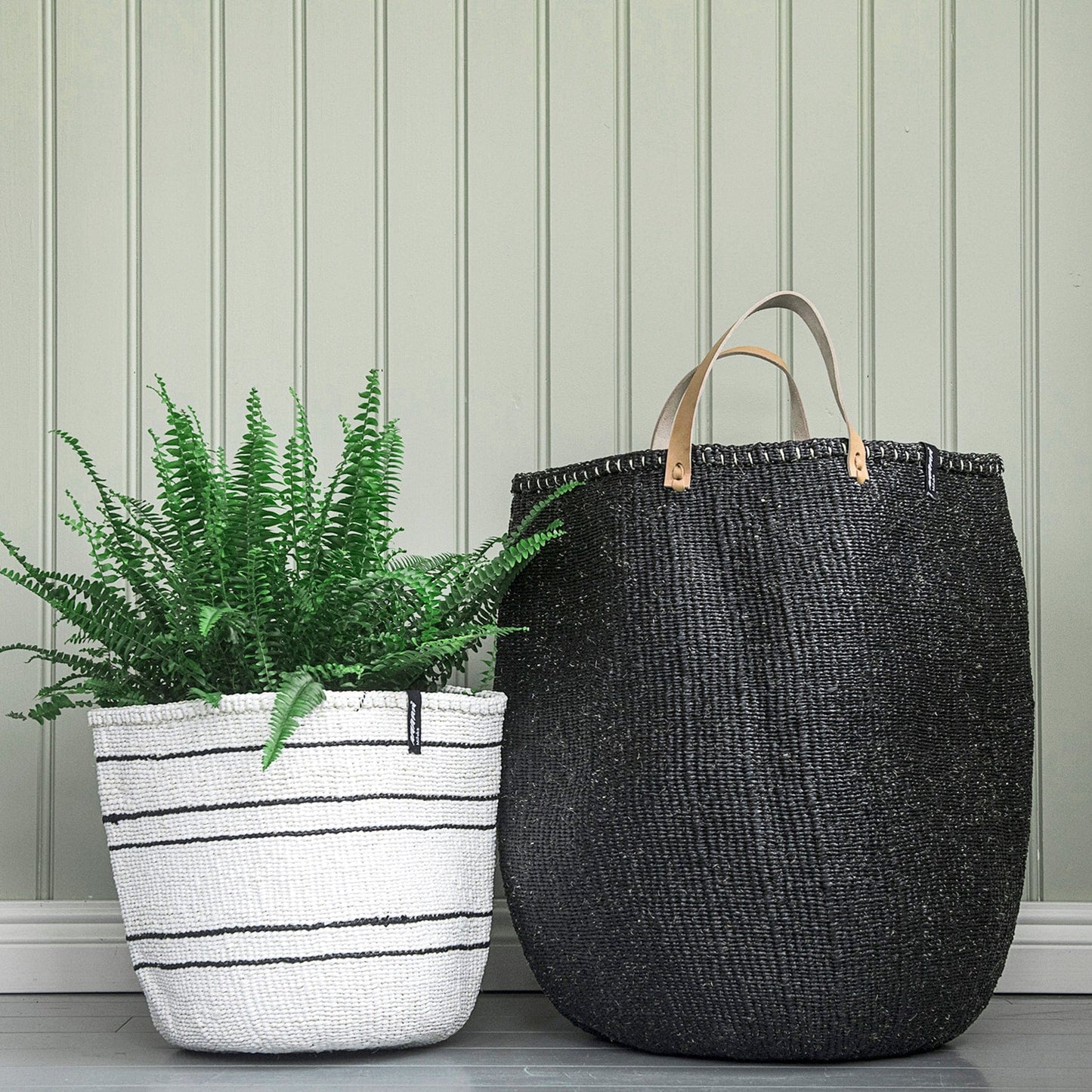 ACCESSOIRE Panier Kiondo Kenya  Blanc M