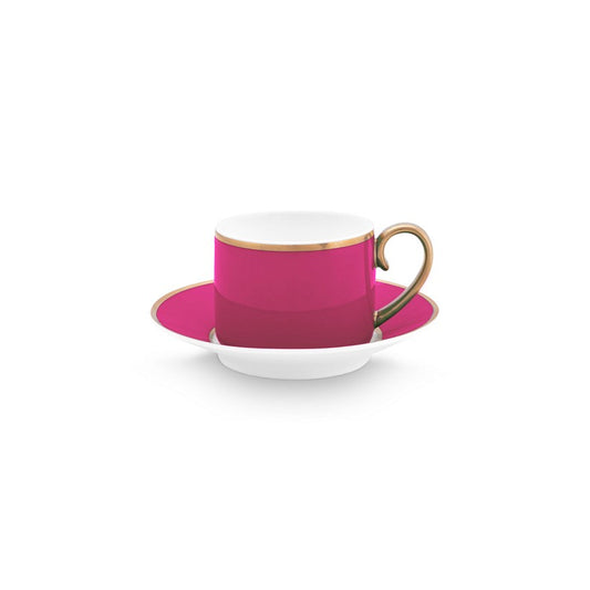 A TABLE Tasse café Rose/Or en porcelaine 120ml
